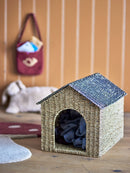 Bloomingville MINI - Fredie Kurv m/Låg, Natur, Søgræs H39 cm