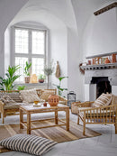 Bloomingville - Effie Lanterne m/Glas, Sort, Bambus H51 cm