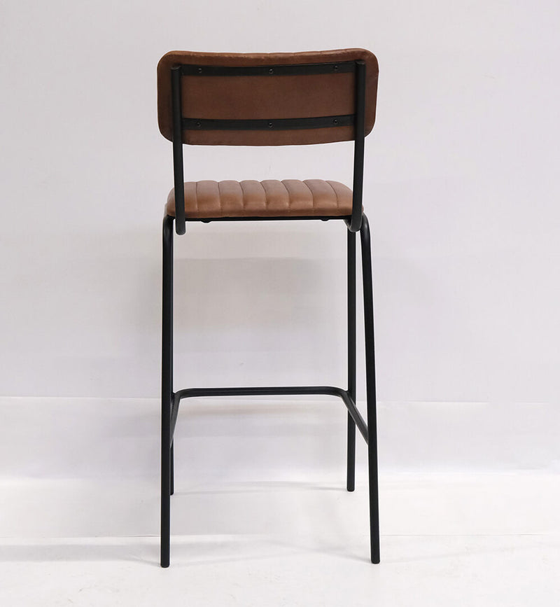 Trademark Living Diner barstol med quiltet lædersæde