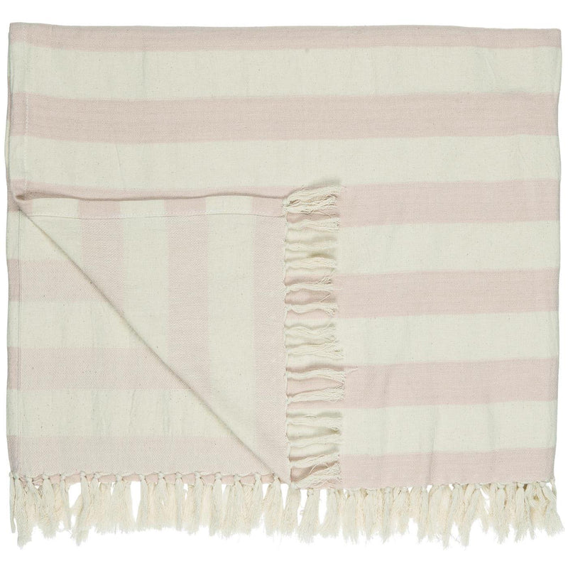 Ib Laursen - Hammam håndklæde lyserøde striber 2 størrelser