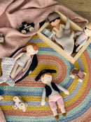 Bloomingville MINI - Kate & Jonah Dukke, Blå, Bomuld 3 dele