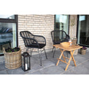 House Nordic - Trieste Stol - 2 stk. Sort polyrattan med hynde