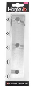 Den elegante rustfri knagerække med 3 knager fra Home>it