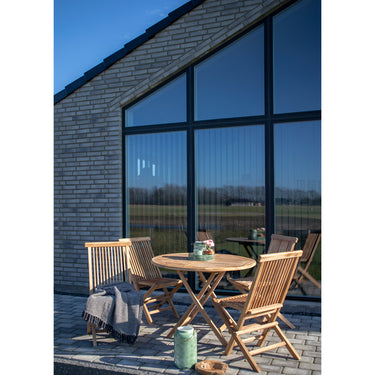 House Nordic - Oviedo Havebord i teaktræ, Ø100x75cm - Bolig og Haven