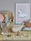 Bloomingville MINI - Xander Illustration med ramme, Hvid, MDF 65x45 cm