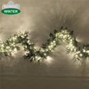 Kunstig granguirlande, med lys, mix, 230V, 240 cm, kan serieforbindes