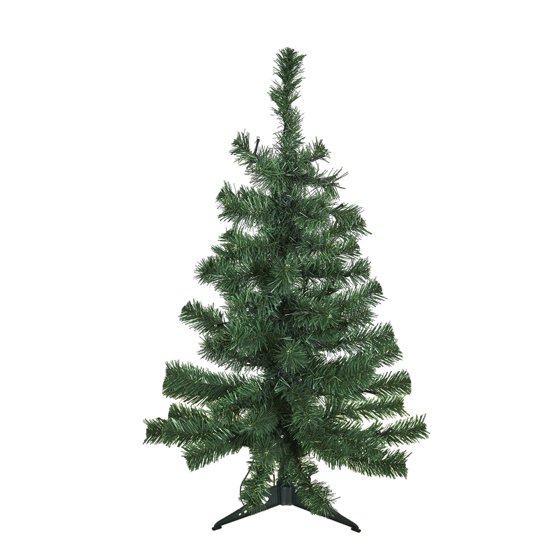 Juletræ kunstig PVC "ALF", Klasse B, 80X46 cm u/LED plastfod