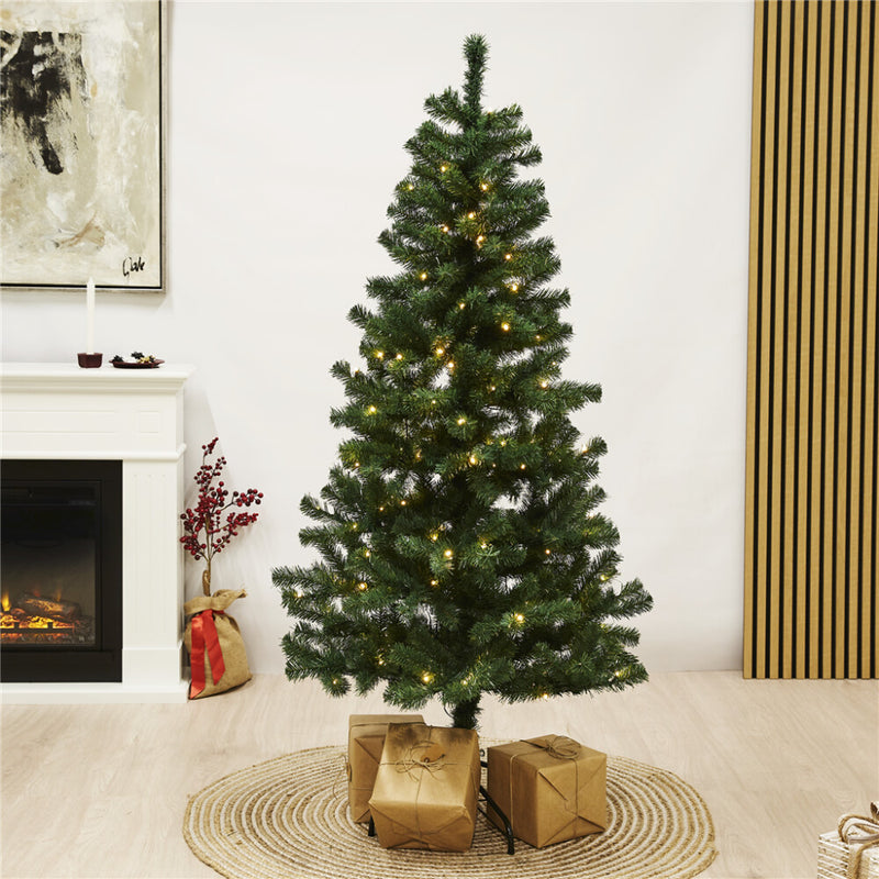Juletræ kunstig PVC "ALEX", Klasse B, m/LED, i 3 størrelser