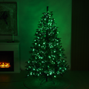 Juletræ kunstig PE/PVC "Limited Edition", Klasse A+, 180X124 cm m/farver og hvid LED