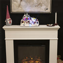 Juleby "River Town" med lys og musik. Til batteri