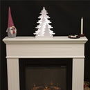 Julesilhuet 3D LED med træ motiv