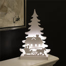 Julesilhuet 3D LED med kane motiv