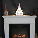 Julesilhuet 3D LED med kane motiv