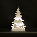 Julesilhuet 3D LED med kane motiv