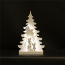 Julesilhuet 3D LED med snemand motiv