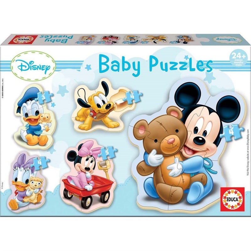 Educa Mickey Mouse Disney baby 5 puslespil med 3-4-4-4-5 brikker