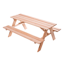 Bord og bænke samlesæt til børn er fra Nordic Play og lavet i Lærketræ 