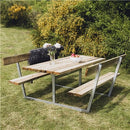 Hortus - Bord-/bænksæt "FREJA" trykimprægneret og galvaniseret stel med ryg L: 175 x B: 180 cm