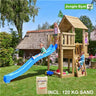 Jungle Gym Cubby legetårn komplet, inkl. 120 kg sand og blå rutschebane - Bolig og Haven