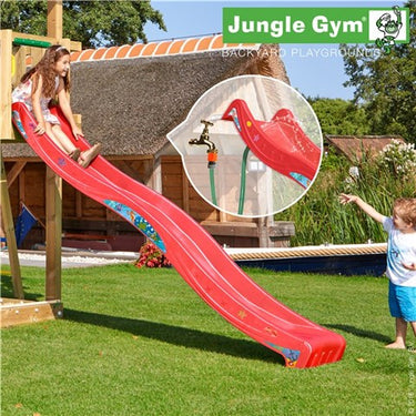 Jungle Gym Rutschebane rød 2,65 meter - Bolig og Haven