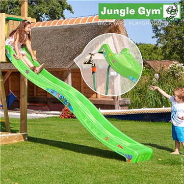 Jungle Gym Rutschebane grøn 2,65 meter - Bolig og Haven