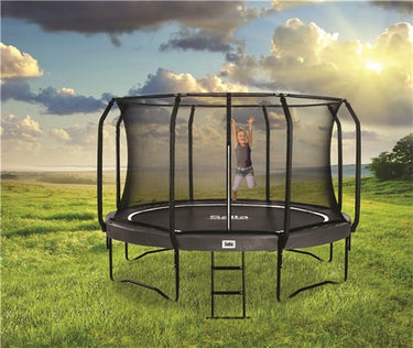 Salta Trampolin First Class Ø427 cm, sort inkl. stige & sikkerhedsnet - Bolig og Haven