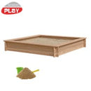 Nordic Play - Sandkasse lærk 150 x 150 cm inkl. 240 kg sand