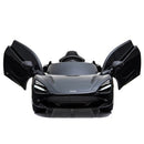 Nordic Play - Elbil McLaren 720S 12V, med gummihjul og lædersæde, Nordic Play - Speed sort, fra 3-8 år