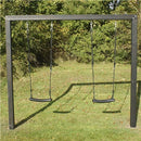 Nordic Play - Gyngestativ Alma sort grundmalet inkl. 2 sorte gynger