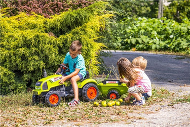Falk Claas traktor med vogn, fra 2-5 år - Bolig og Haven