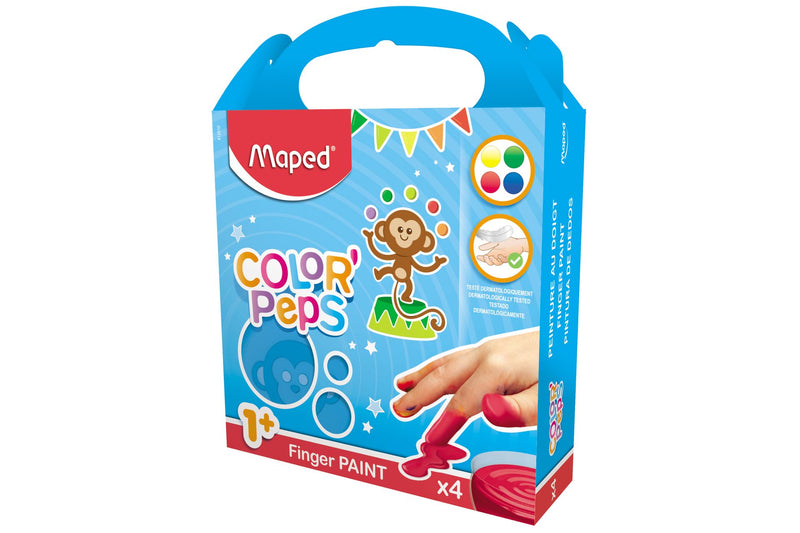 Maped - Fingermaling ColorPeps - 4 bøtter á 80 gr.