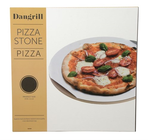Pizzasten med Alu bageplade fra Dangrill i indpakning 