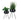 Ardola Blomsterstandere 2 blomsterstandere i sort