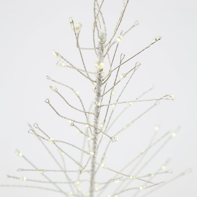 House Doctor Juletræ i ståltråd, Glow, Hvid - H45 cm
