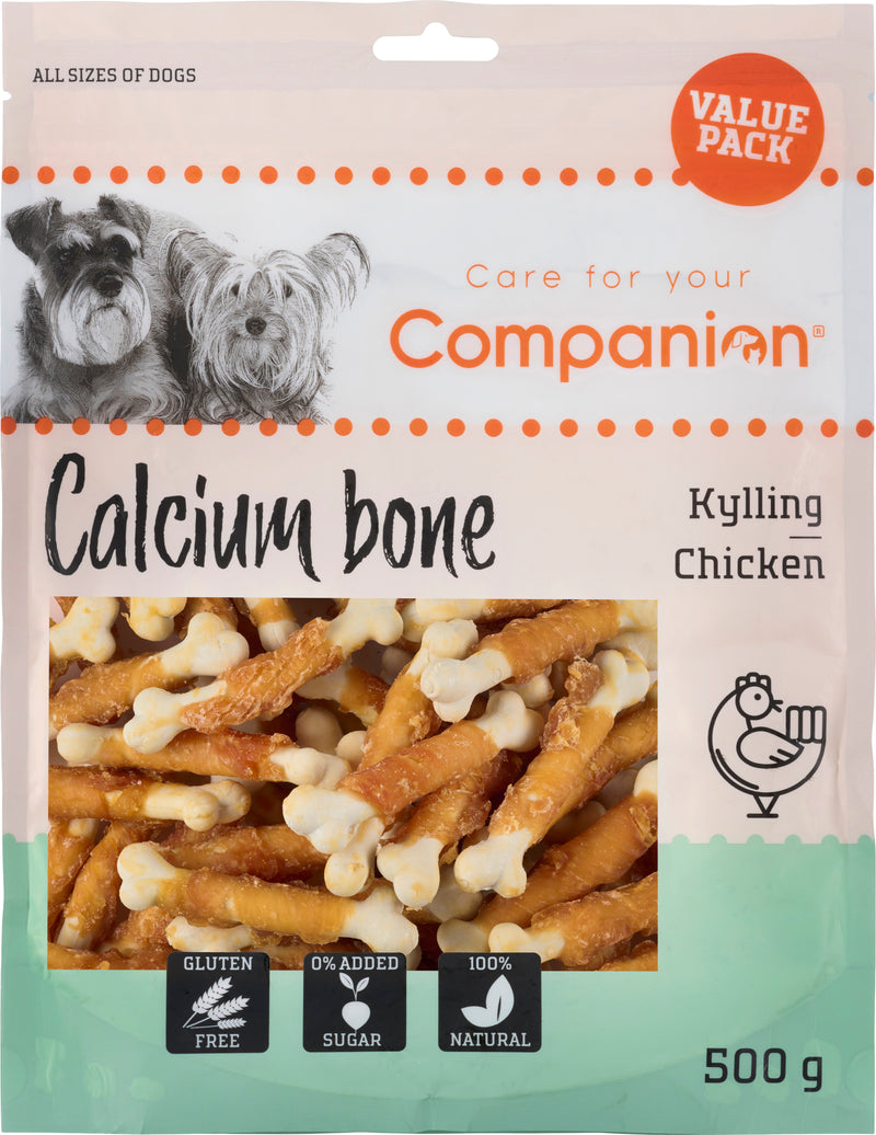 Companion - Kylling calcium ben, 500g Value pakke