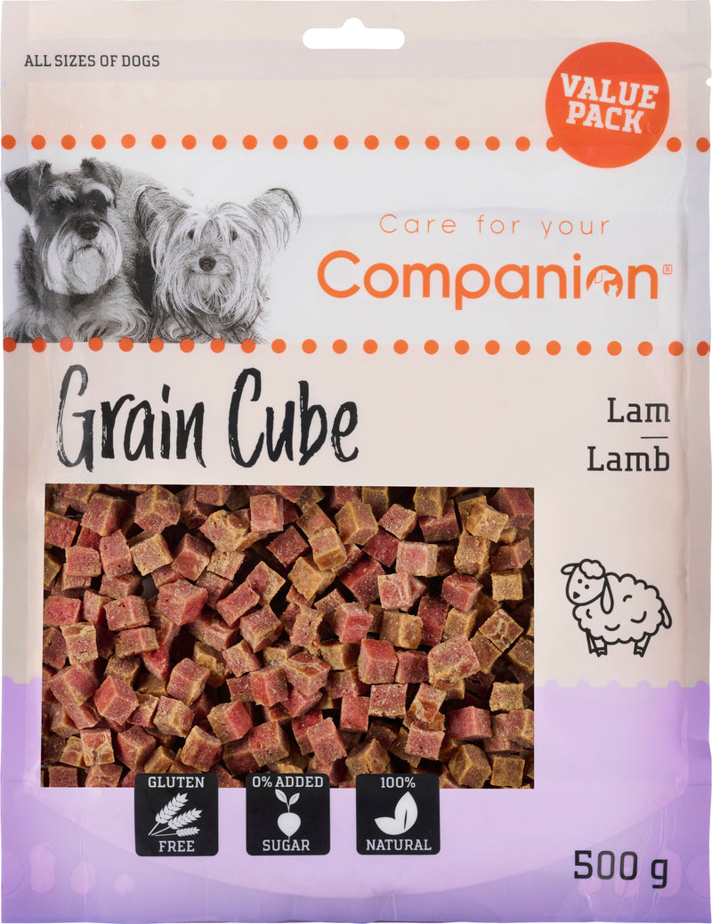 Companion - Lam kubeformet snack , 500g value pakke