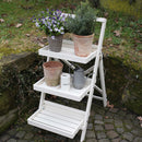 Esschert Design - Plantetrappe i hvid