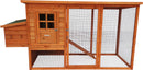 Companion - Hønsehus - 198x75,5x103 cm - natur/grøn