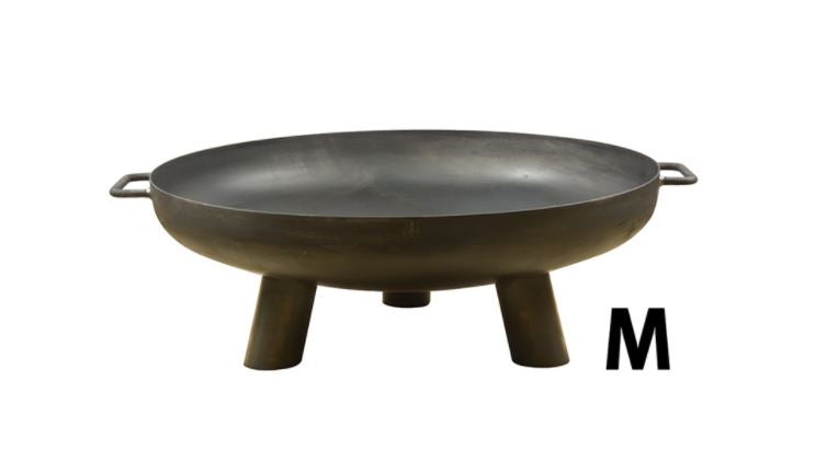 Corun bålfadet i sort stål med en diameter på 70 cm fra Esschert Design