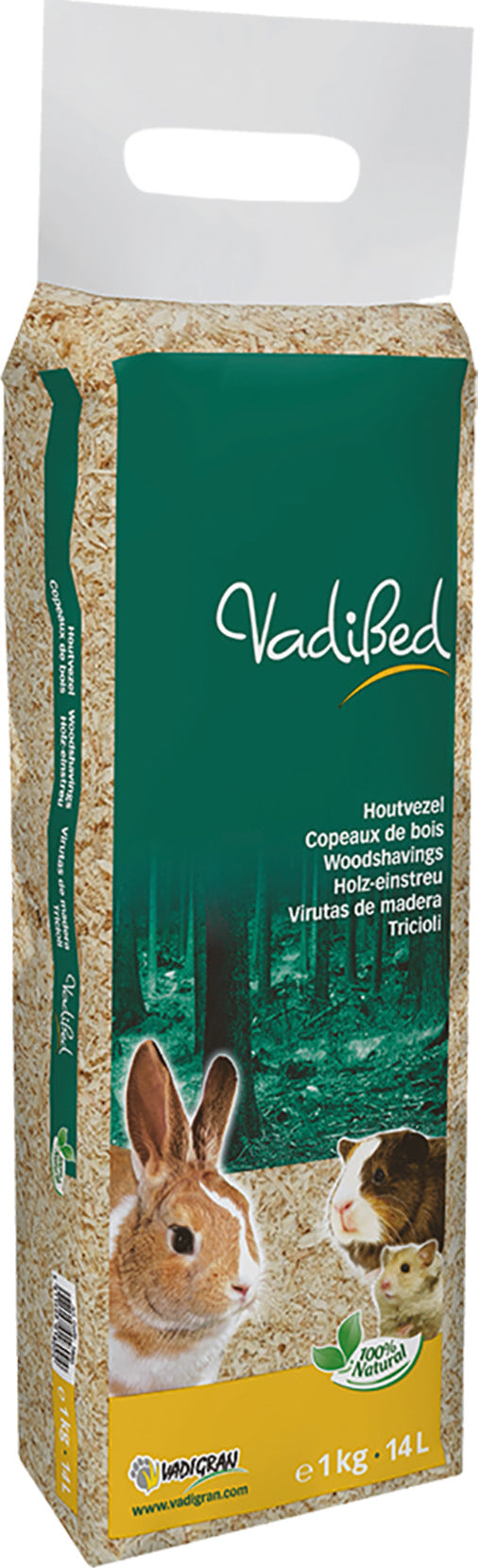 Vadigran - Vadibed træspåner - 14L 1 kg