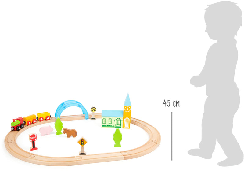 Børne togbagnen fra Small foot i forhold til et barn 