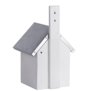 Garden Life - Redekasse til blåmejse i hvid H31 cm