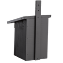 Garden Life - Redekasse til musvit i grå H33 cm