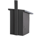 Garden Life - Redekasse til musvit i grå H33 cm