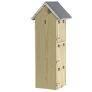 Garden Life - Redekasse Gråspurv, vertikal med 3 kasser H51 cm