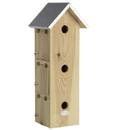 Garden Life - Redekasse Gråspurv, vertikal med 3 kasser H51 cm