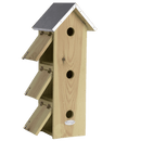 Garden Life - Redekasse Gråspurv, vertikal med 3 kasser H51 cm