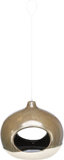 Trixie - Hængende foderskål til fugle, keramik, 12x14x12 cm, grøn