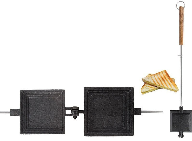 Et toaster og sandwichjern fra Esschert Design til bålet 