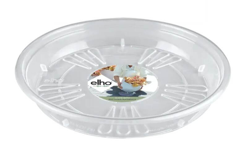 Elho - Transparent underskål Ø14-Ø42 cm - genbrugsplast